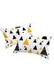 50x70 Cm Black-Yellow 2-Piece Pillow Case - Ilove