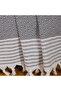 Natural Buldan Work Arms Knitted Sofa Sofa Bed Seat Cover 180x300 Large Size Cotton Woven-anthracite - 2