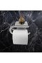 Toilet Paper Holder Self Adhesive with Phone Shelf Stainless Steel Oval Toilet Paper Roll Holder - 3