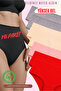 High Waist Cotton Large Size Bato Women's Panties 7 Pack (Battal Size)