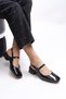 Tephliania Women's Heeled Shoes 0012020 Black Patent Leather - 2