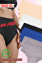 High Waist Large Size Cotton Bato Women's Panties 10 Pack (Battal Size)