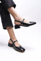Tephliania Women's Heeled Shoes 0012020 Black Patent Leather - 3