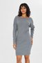 Women's Smoked Color Boat Neck Mini-Size Dress - 3