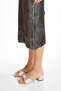 New Season Low Heel Satin Rhinestone Slippers - 3