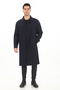 5090 Men's Navy Blue Baby Collar Raglan Sleeve Long Length ALTINYILDIZ Topcoat