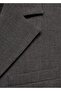 Straight Cut Button Blazer Jacket - 7
