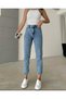 Lya Hsn New Season Lara Jiyan Estonian Blue Snow Wash Mom Boyfriend Jean Women's New Season - 4