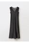 Contrast Satin Dress - 3