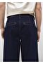 Rinse Wash Wideleg Cuffed Jeans - 4