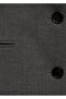 Straight Cut Button Blazer Jacket - 8
