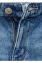 Mid-waist slit straight-cut jeans - 8