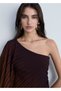 Asymmetrical Pleated Blouse - 6