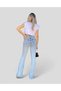 Bt14930101 Women's Spanish Blue Snow Wash High Waist L Stretch Fabric Extra Stretchy F Flare Jeans Jeans - 4