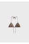Leopard Print Bikini Top - 3