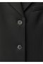 Straight Cut Button Blazer Jacket - 6