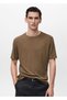 Slim Fit Keten Tişört