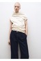 Rinse Wash Wideleg Cuffed Jeans - 8