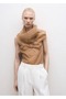 Silk Blouse with Asymmetrical Neckline