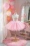 Girl's Show Costume Dusty Pink Crystal Tulle Tutu Skirt (4-5 Years) - 2