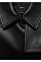 Leather look trench coat - 5