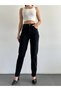 Lya Hsn New Season Lara Ciqulata Tnya Black Colorfast Mom Jean Women's Boyfriend High Waist Power