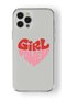 حافظة شفافة مطبوعة بتصميم Girl Power متوافقة مع هاتف iPhone 16 Pro