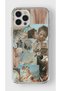 iPhone 16 Pro Compatible Artistic Collage Design Printed Transparent Case