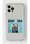 حافظة شفافة مطبوعة بتصميم Eminem متوافقة مع هاتف iPhone 16 Pro Max