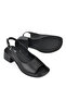 , Women's Genuine Leather Heeled Sandals 151992Z8004 Black - 4
