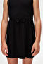 Black Girl's Flamed Viscose Strap Dress - 4