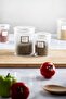 18-Piece Baroque Round Jar Set - 3 Sizes Storage and Food Container (6*2000 ML, 6*1000 ML, 6*500 ML) - 4