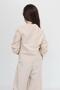 Wide leg seasonal girl's linen suit beige - 7