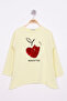 Girl's Sequined Heart Embroidered T-Shirt