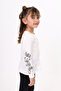 Girl's Chest Sequin Bow Embroidered T-Shirt - 3