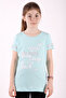 Girl's T-shirt with Slogan Print