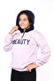 Girl's Hooded Printed Sweatshirt