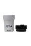"Low Tide" 250ml Travel Coffee Mug Black/White - 3