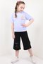 Bring the Girl's Chest! Printed Hooded Capri Set