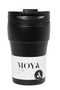 "Low Tide" 250ml Travel Coffee Mug Black/Black