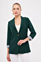 Women's Emerald Inner-Sleeve Striped Single-Button Jacket ARM-22K001122 - 5