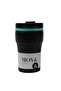 "Low Tide" 250ml Travel Coffee Mug Blue/Black - 2