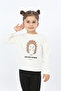Girl's Hedgehog Printed T-shirt - 3