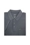 Men's Ercan Classic Polo Neck Pique Woven Pocket Smoked Color T-Shirt 7001 - 2