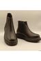 Tuna Black Leather Women's Chelsea Boots - 2
