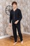 Men's Buttoned High Quality Cotton Pajama Set 16511