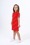 Girl's Polo Neck Snap Printed Dress - 3