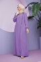 Crepe Side Zipper Ferace Lilac 6541 - 2
