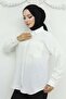 White Linen Shirt - 20153 Model - 4