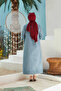 6373 - Long Denim Jacket Blue - 5